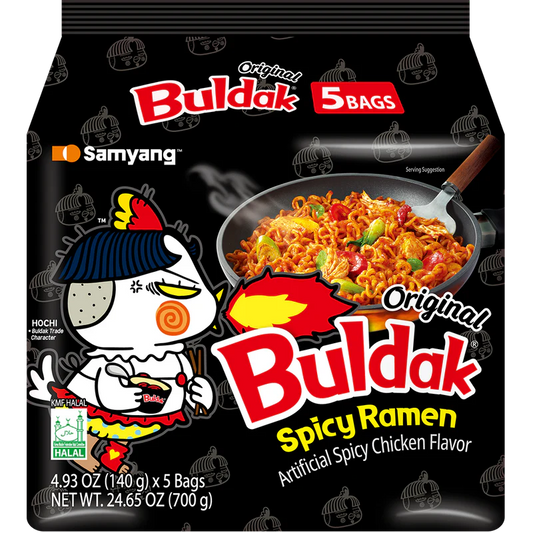 Samyang Buldak Hot Chicken Original spicy instant noodles multipack 5 x 140g