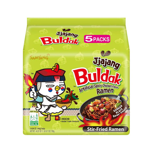 Samyang Buldak Jjajang instant noodles multipack 5 x 140g