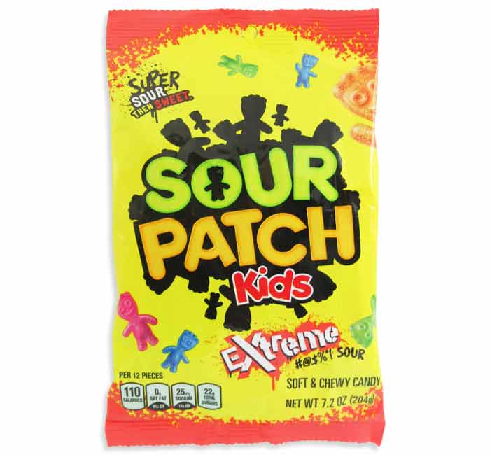 Sour Patch Kids Extreme Sour 204g bag