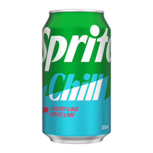 Sprite Chill Cherry Lime soft drink can 355ml