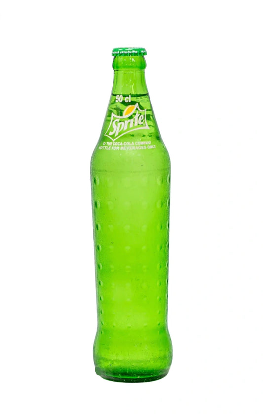 Sprite soft drink in 500ml glass bottle from Nigeria