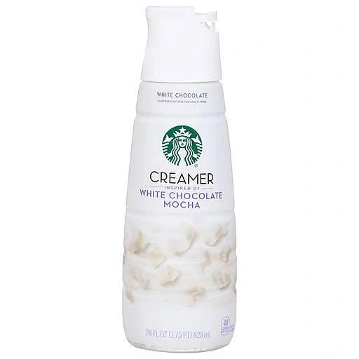 Starbucks White Chocolate Mocha coffee creamer 828ml