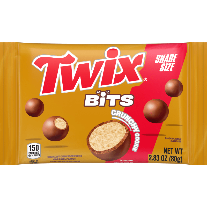 Twix Bits Crunchy Cookie 80g front pouch
