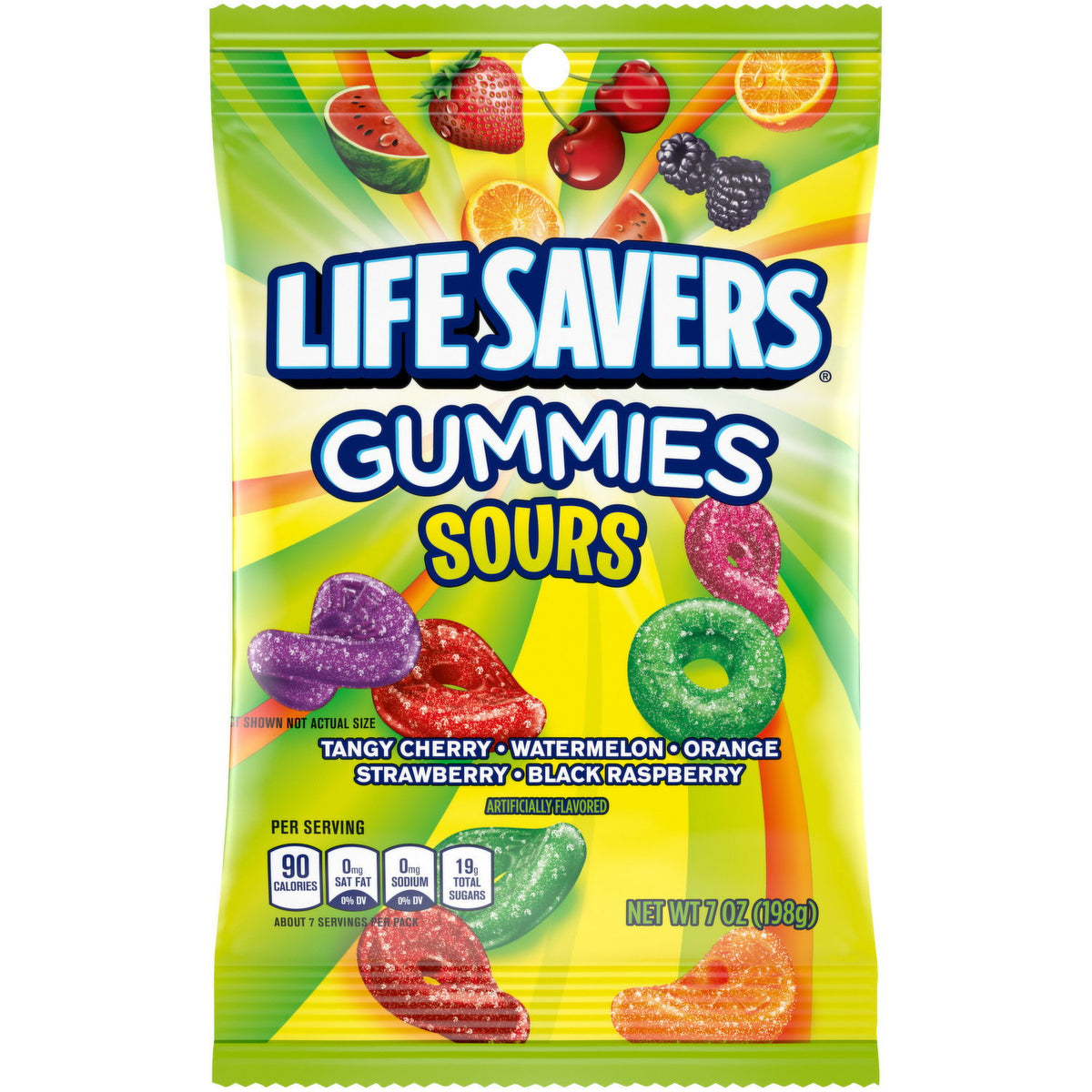 Life Savers Gummies Sours 198g front of pack