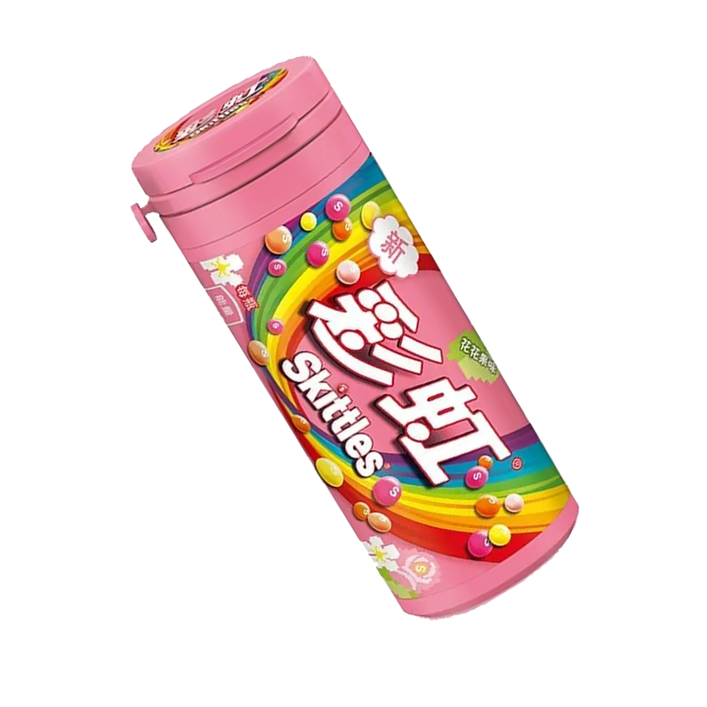 Skittles Flower & Fruit China Tube 30g front of pack