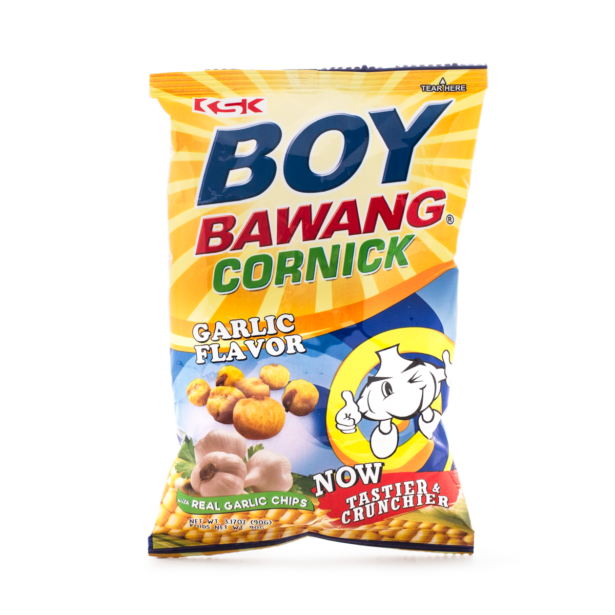 Boy Bawang Garlic Cornick 90g front of pack