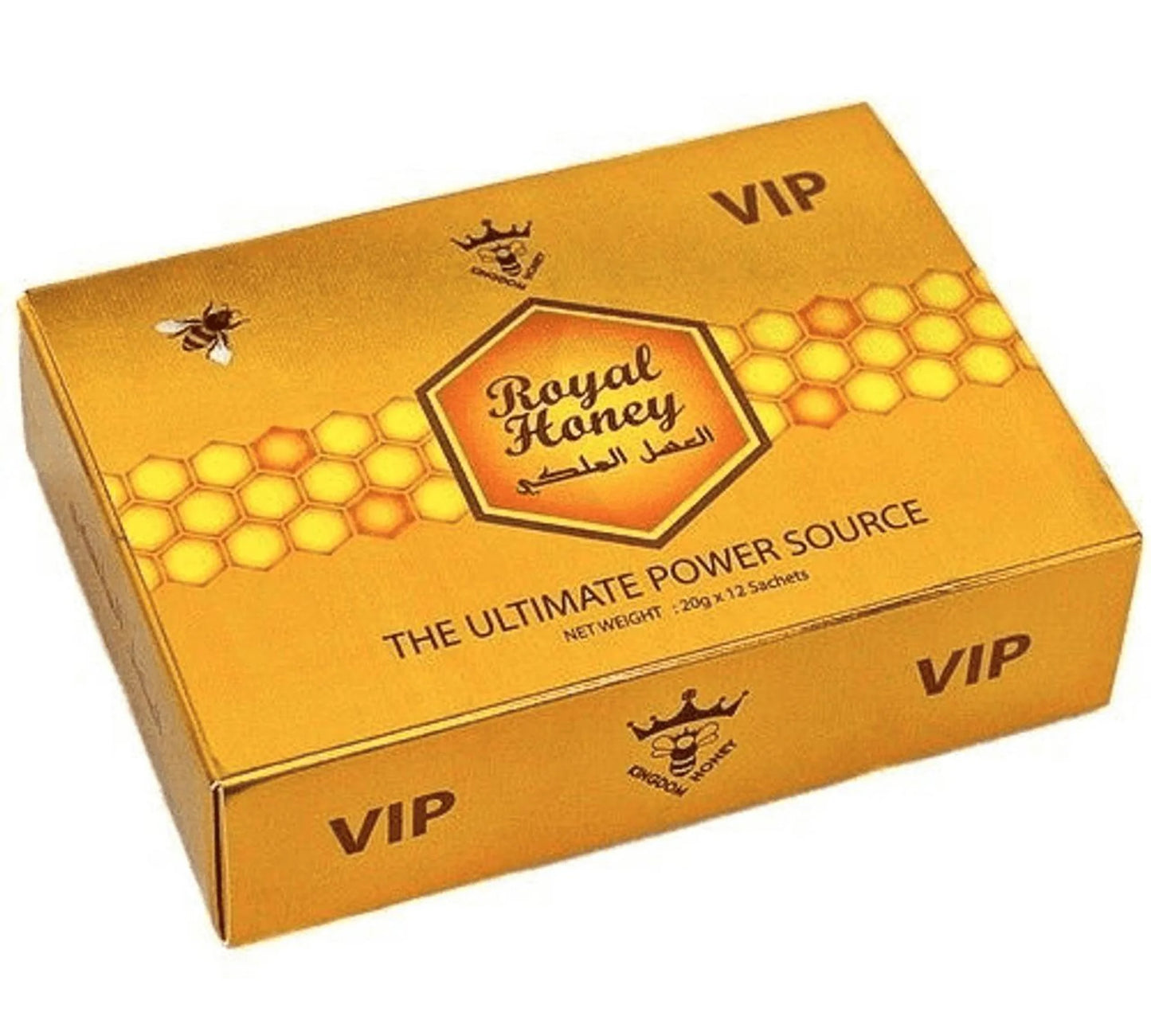 VIP Royal Honey sachets case of 12 x 20g