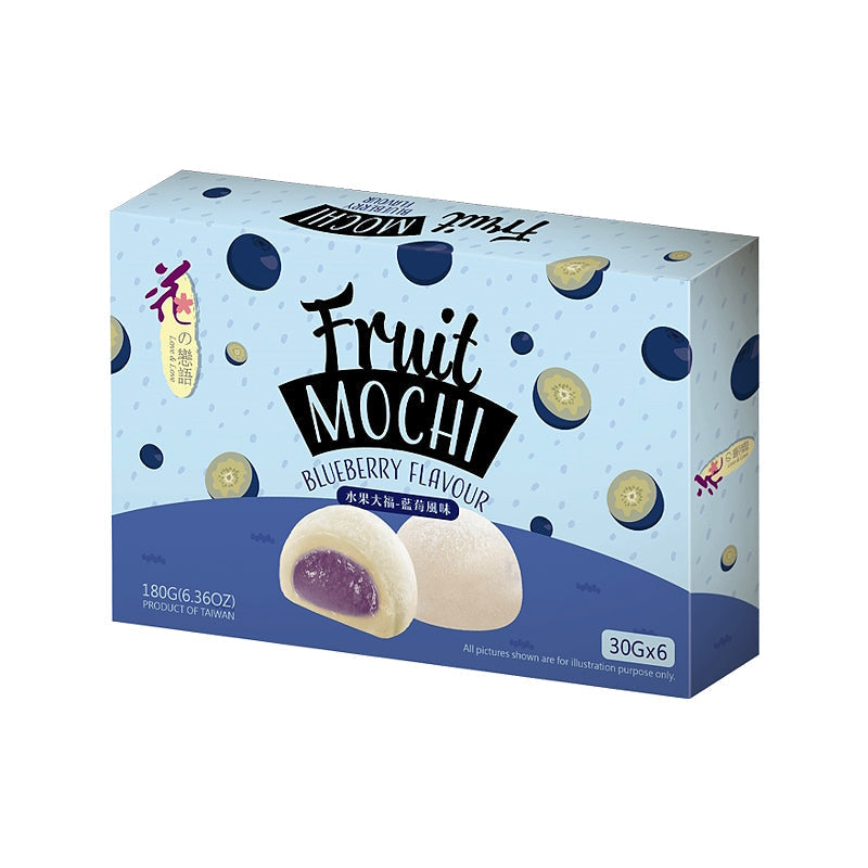 Love & Love Blueberry Fruit Mochi 180g front pack
